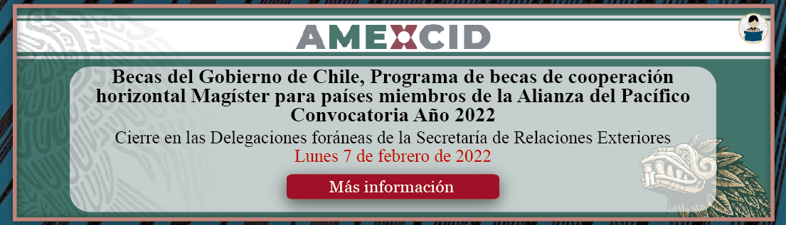 Becas del Gobierno de Chile - Convocatoria Año 2022